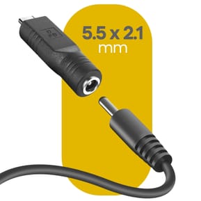 Avizar Adaptateur de Charge DC 5.5 x 2.1mm vers USB-C — image 3
