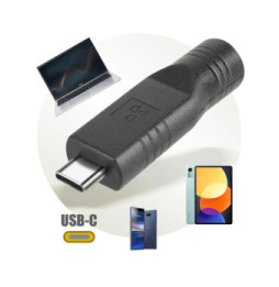 Avizar Adaptateur de Charge DC 5.5 x 2.1mm vers USB-C