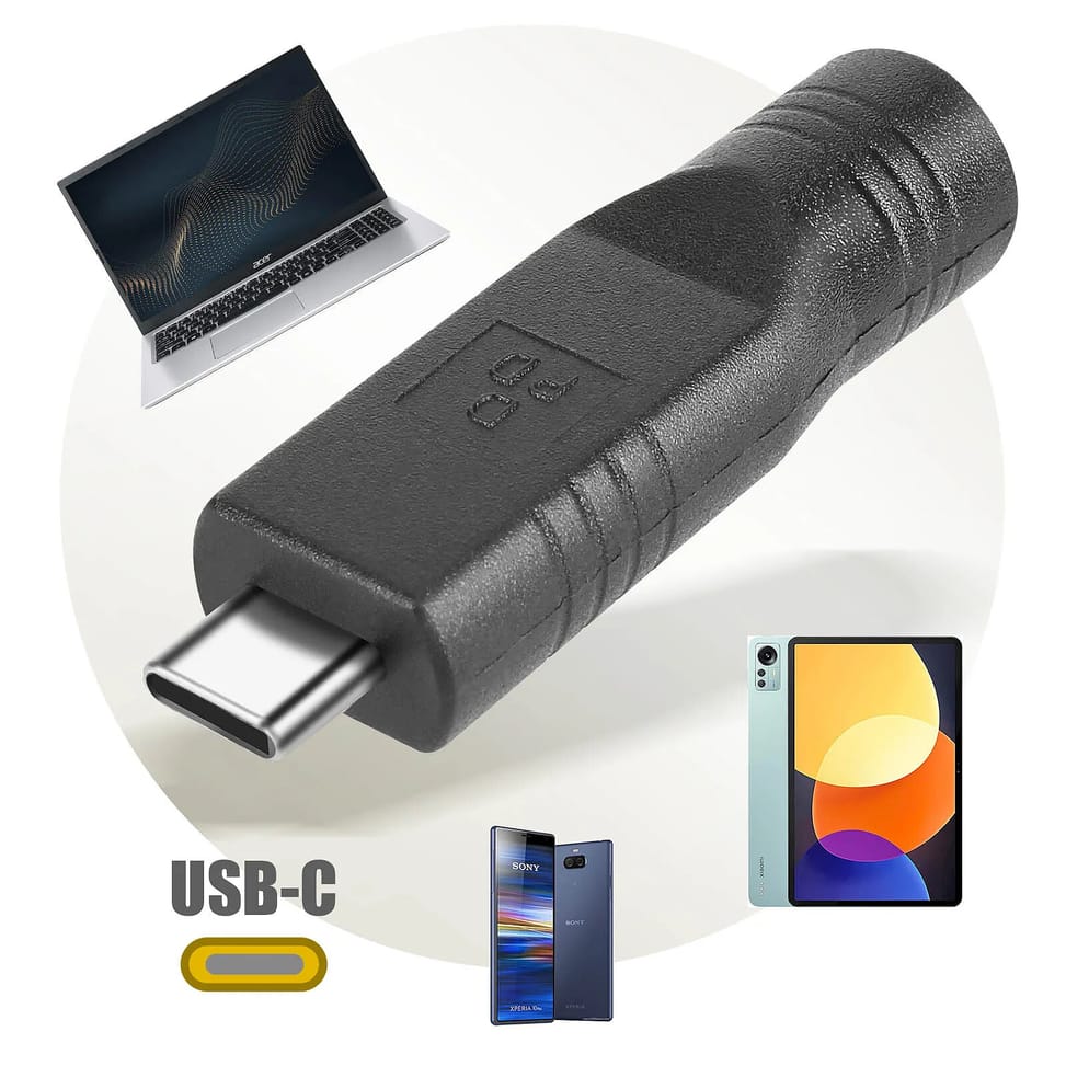 Avizar Adaptateur de Charge DC 5.5 x 2.1mm vers USB-C — image 5