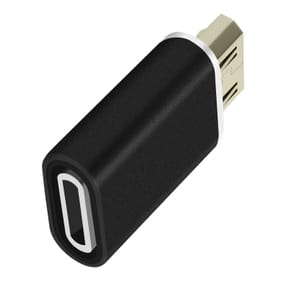 Avizar Adaptateur de charge Lighning femelle vers Micro-USB mâle Format Compact Noir — image 2