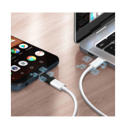Avizar Adaptateur de charge Lighning femelle vers Micro-USB mâle Format Compact Noir