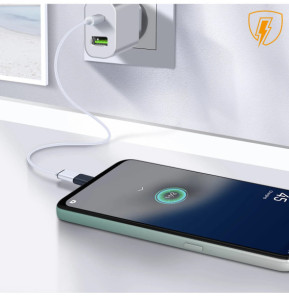 Avizar Adaptateur de charge Lighning femelle vers Micro-USB mâle Format Compact Noir