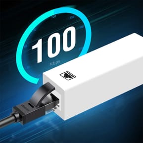 Avizar Adaptateur Ethernet RJ45 vers Lightning pour iPhone et iPad Débit 100 Mbps Blanc — image 5
