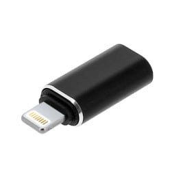Avizar Adaptateur iPhone Lightning vers USB-C femelle Charge et Synchro - Noir