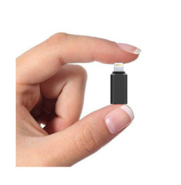 Avizar Adaptateur iPhone Lightning vers USB-C femelle Charge et Synchro - Noir