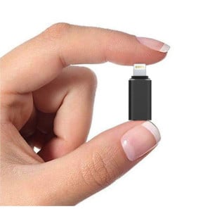 Avizar Adaptateur iPhone Lightning vers USB-C femelle Charge et Synchro - Noir