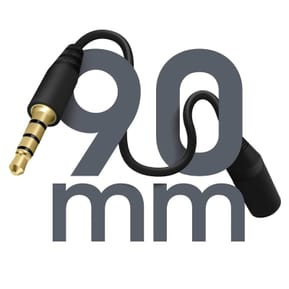 Avizar Adaptateur Jack Mâle 3.5mm vers Jack Femelle 3.5mm Son de Qualité 90mm Noir — image 4