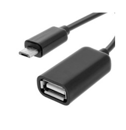 Avizar Adaptateur OTG Micro USB Vers USB Femelle Smartphone / Tablette - Noir