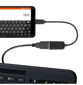 Avizar Adaptateur OTG Micro USB Vers USB Femelle Smartphone / Tablette - Noir