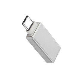 Avizar Adaptateur OTG USB Femelle vers USB-C Mâle Synchronisation Compact Argenté