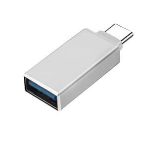 Avizar Adaptateur OTG USB Femelle vers USB-C Mâle Synchronisation Compact Argenté — image 2