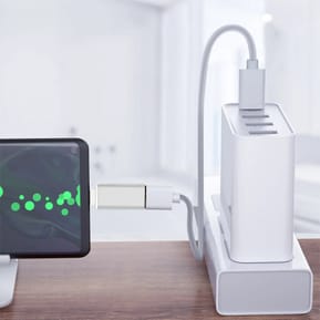Avizar Adaptateur OTG USB Femelle vers USB-C Mâle Synchronisation Compact Argenté — image 5