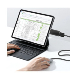 Avizar Adaptateur OTG USB Femelle vers USB-C Mâle Synchronisation Compact Noir