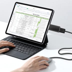 Avizar Adaptateur OTG USB Femelle vers USB-C Mâle Synchronisation Compact Noir — image 3