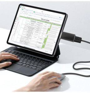 Avizar Adaptateur OTG USB Femelle vers USB-C Mâle Synchronisation Compact Noir
