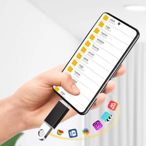 Avizar Adaptateur OTG USB Femelle vers USB-C Mâle Synchronisation Compact Noir — image 4