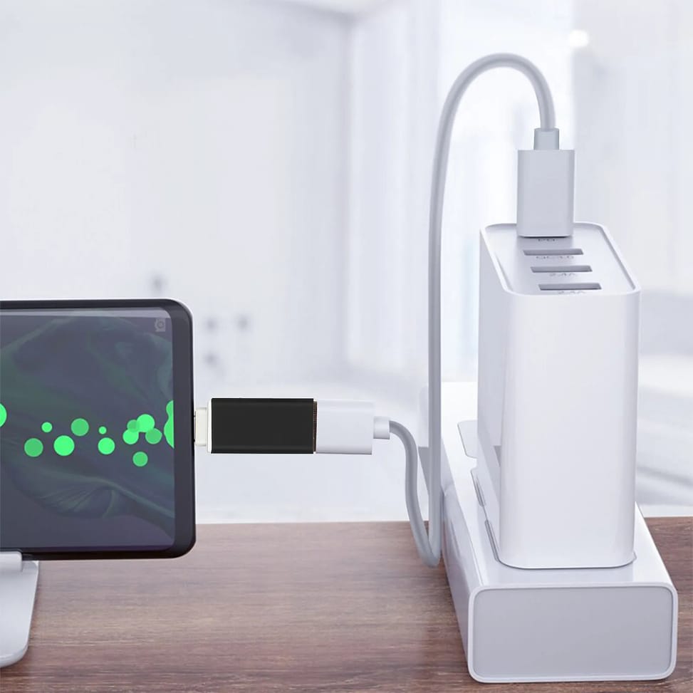 Avizar Adaptateur OTG USB Femelle vers USB-C Mâle Synchronisation Compact Noir — image 5