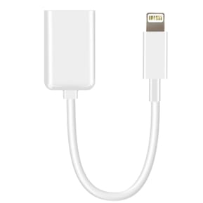 Avizar Adaptateur OTG USB vers Lightning Compact Portable 10cm Blanc — image 2