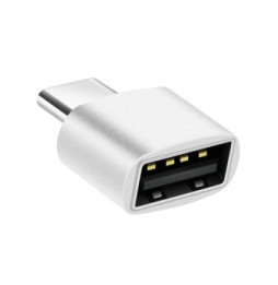 Avizar Adaptateur pour MacBook USB C Mâle vers USB 2.0 Femelle 480 Mbps Argent