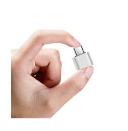 Avizar Adaptateur pour MacBook USB C Mâle vers USB 2.0 Femelle 480 Mbps Argent