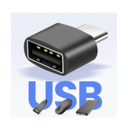 Avizar Adaptateur pour MacBook USB C Mâle vers USB 2.0 Femelle 480 Mbps Noir