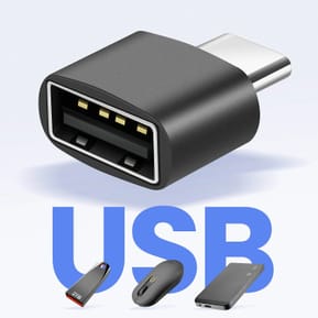 Avizar Adaptateur pour MacBook USB C Mâle vers USB 2.0 Femelle 480 Mbps Noir — image 3