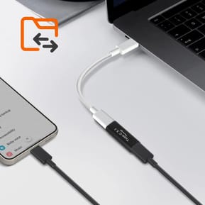 Avizar Adaptateur Rallonge USB-C Femelle vers USB-C Femelle Design Compact Noir — image 3