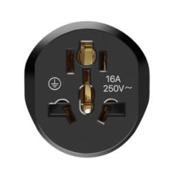 Avizar Adaptateur Universel de Voyage EU vers UK / AU / USA / CN Compact Noir