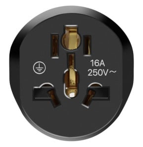 Avizar Adaptateur Universel de Voyage EU vers UK / AU / USA / CN Compact Noir