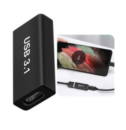 Avizar Adaptateur USB C + USB, Pack de 4 Adaptateurs OTG mâle femelle, Noir
