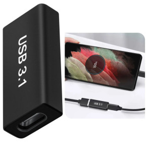 Avizar Adaptateur USB C + USB, Pack de 4 Adaptateurs OTG mâle femelle, Noir