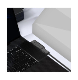 Avizar Adaptateur USB C Mâle vers Femelle Coudé Latéral Charge 240W Synchro 40Gbps Vidéo 8K