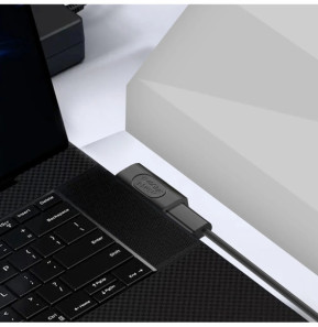 Avizar Adaptateur USB C Mâle vers Femelle Coudé Latéral Charge 240W Synchro 40Gbps Vidéo 8K
