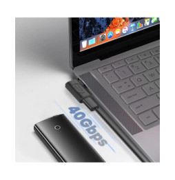Avizar Adaptateur USB C Mâle vers Femelle Coudé Latéral Charge 240W Synchro 40Gbps Vidéo 8K