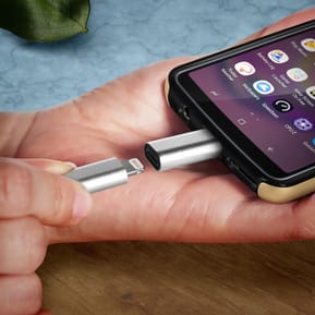 Avizar Adaptateur USB C mâle vers Lightning Femelle Charge et Synchronisation - Argenté — image 3