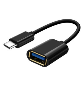 Avizar Adaptateur USB Femelle vers USB-C Mâle Connexion Fluide Compact Noir