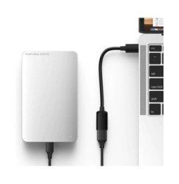 Avizar Adaptateur USB Femelle vers USB-C Mâle Connexion Fluide Compact Noir