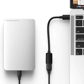 Avizar Adaptateur USB Femelle vers USB-C Mâle Connexion Fluide Compact Noir — image 4