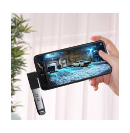 Avizar Adaptateur USB-A Femelle vers USB-C Mâle Prise Coudée 90° Ultra-compact Noir