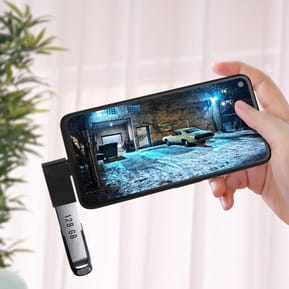 Avizar Adaptateur USB-A Femelle vers USB-C Mâle Prise Coudée 90° Ultra-compact Noir — image 4