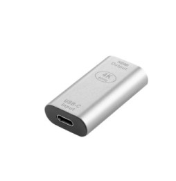 Avizar Adaptateur USB-C femelle vers HDMI femelle 4K Design Compact Argent