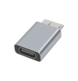 Avizar Adaptateur USB-C femelle vers Micro B mâle Charge Synchronisation Compact Gris