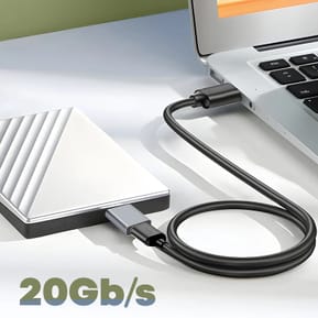 Avizar Adaptateur USB-C femelle vers Micro B mâle Charge Synchronisation Compact Gris — image 4