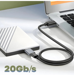 Avizar Adaptateur USB-C femelle vers Micro B mâle Charge Synchronisation Compact Gris