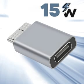 Avizar Adaptateur USB-C femelle vers Micro B mâle Charge Synchronisation Compact Gris — image 5
