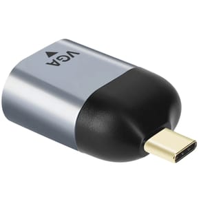 Avizar Adaptateur Vidéo USB-C Mâle vers VGA Femelle Résolution 1080p Compact Gris — image 2