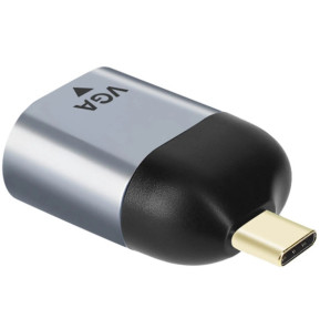 Avizar Adaptateur Vidéo USB-C Mâle vers VGA Femelle Résolution 1080p Compact Gris