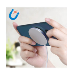 Avizar Anneau MagSafe Adhésif Métallique pour Charge Sans-fil Magnétique Noir