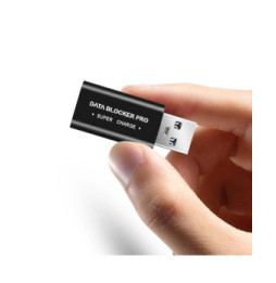 Avizar Bloqueur de Données USB, Data Blocker Super Charge , Noir