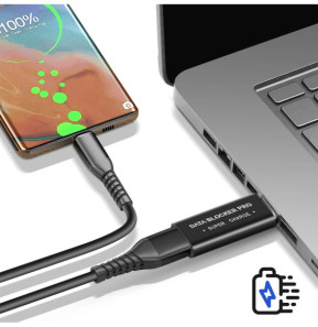 Avizar Bloqueur de Données USB, Data Blocker Super Charge , Noir